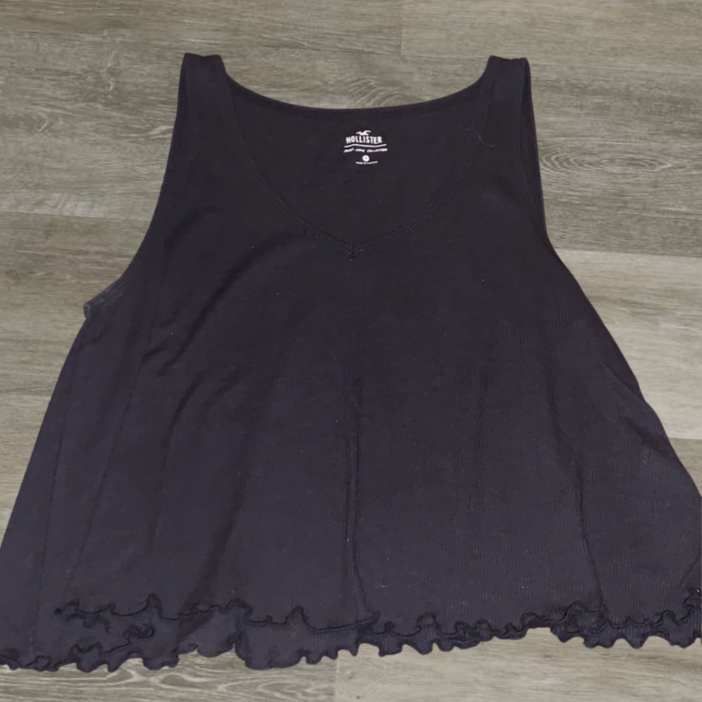 frilly bottom black top